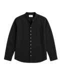 Black Trim Mandarin Shirt