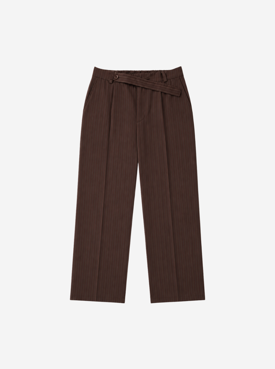 Chocolate Pinstripe Trousers