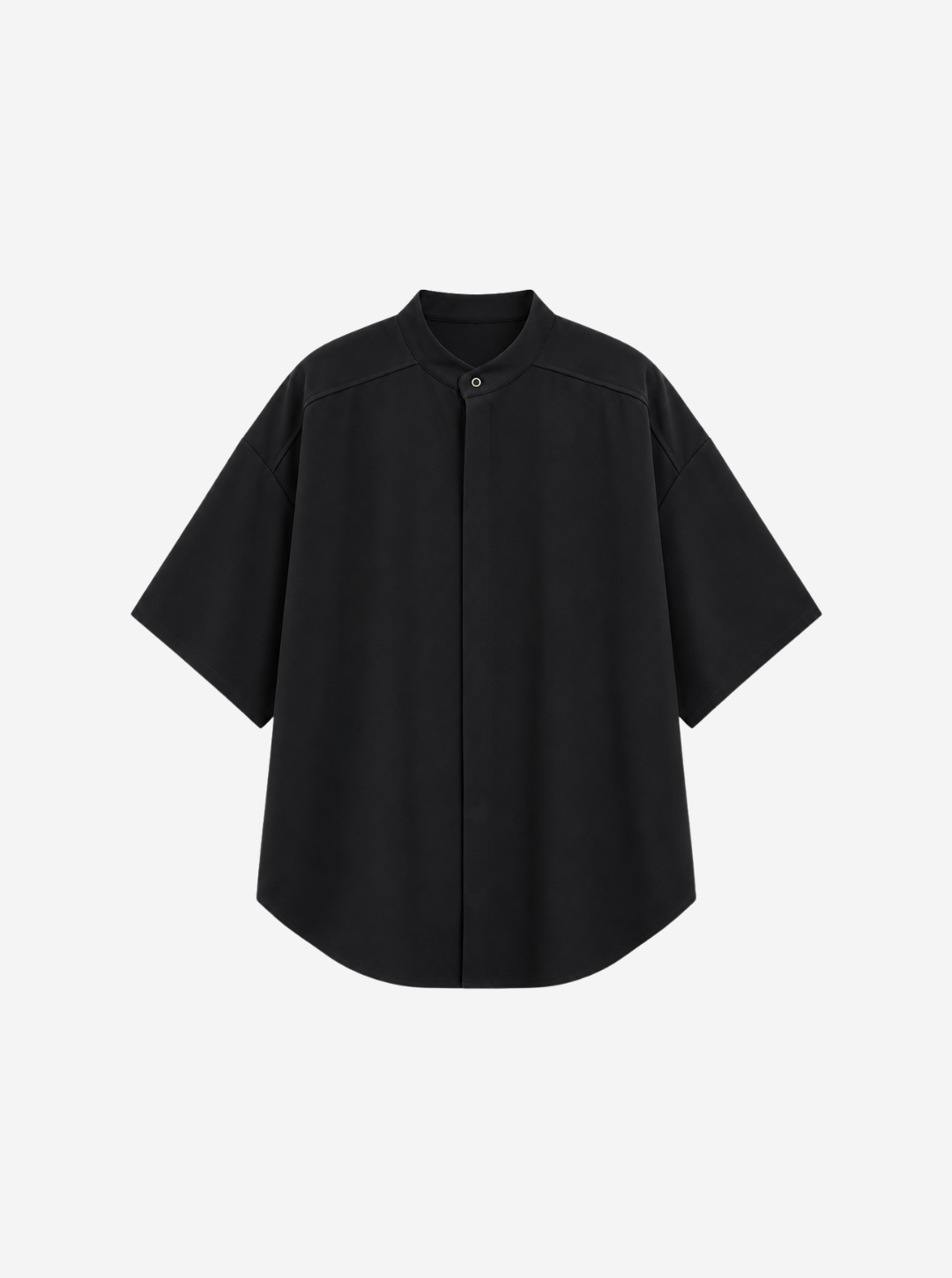 Black Clean Cut Resort Shirt