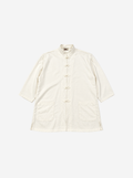 White Mandarin Collar Set