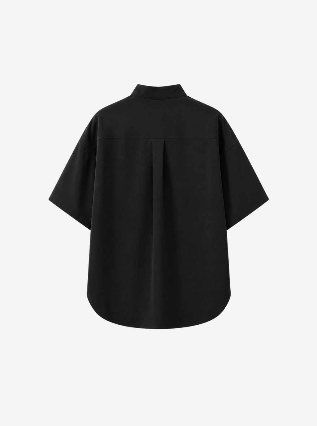 Black Clean Cut Resort Shirt
