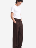 Chocolate Pinstripe Trousers