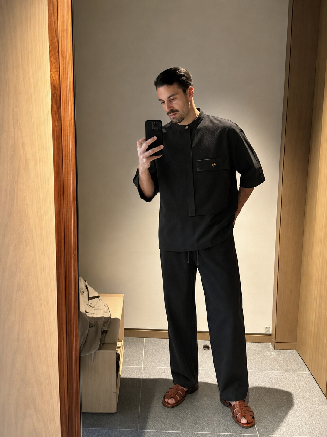 Black Relaxed Pocket Set