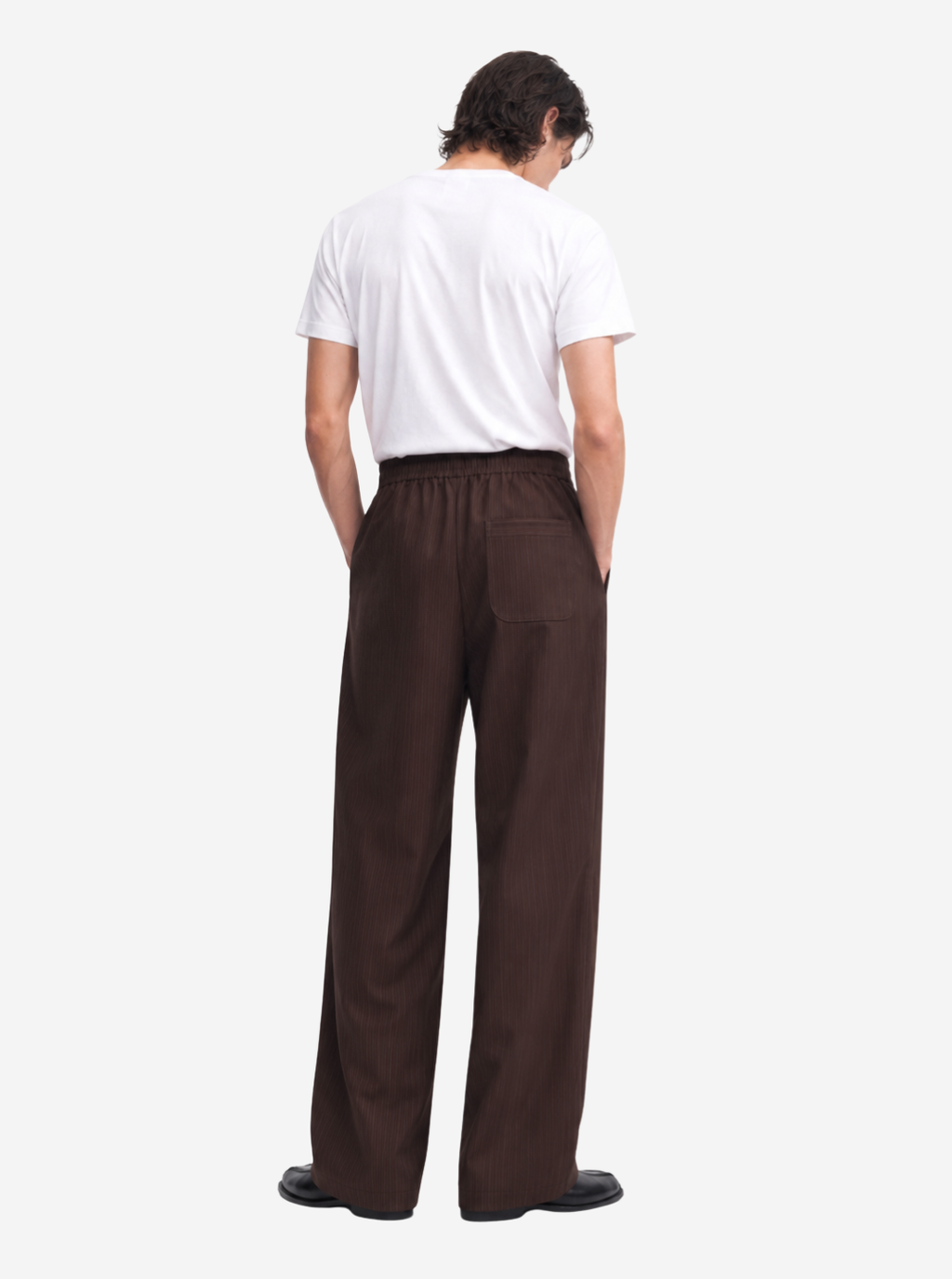 Chocolate Pinstripe Trousers