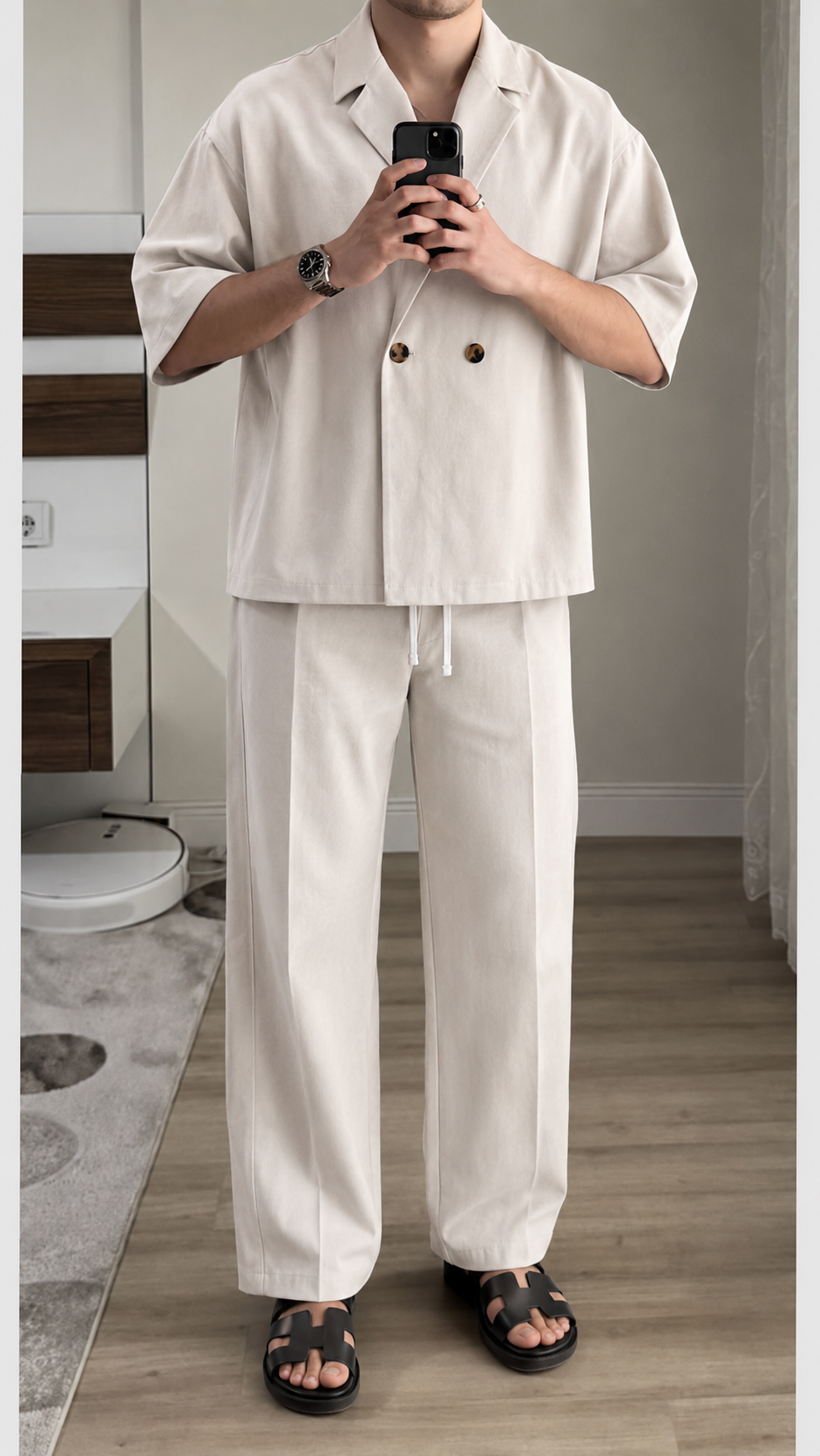 Stone Double-Breasted Resort Set