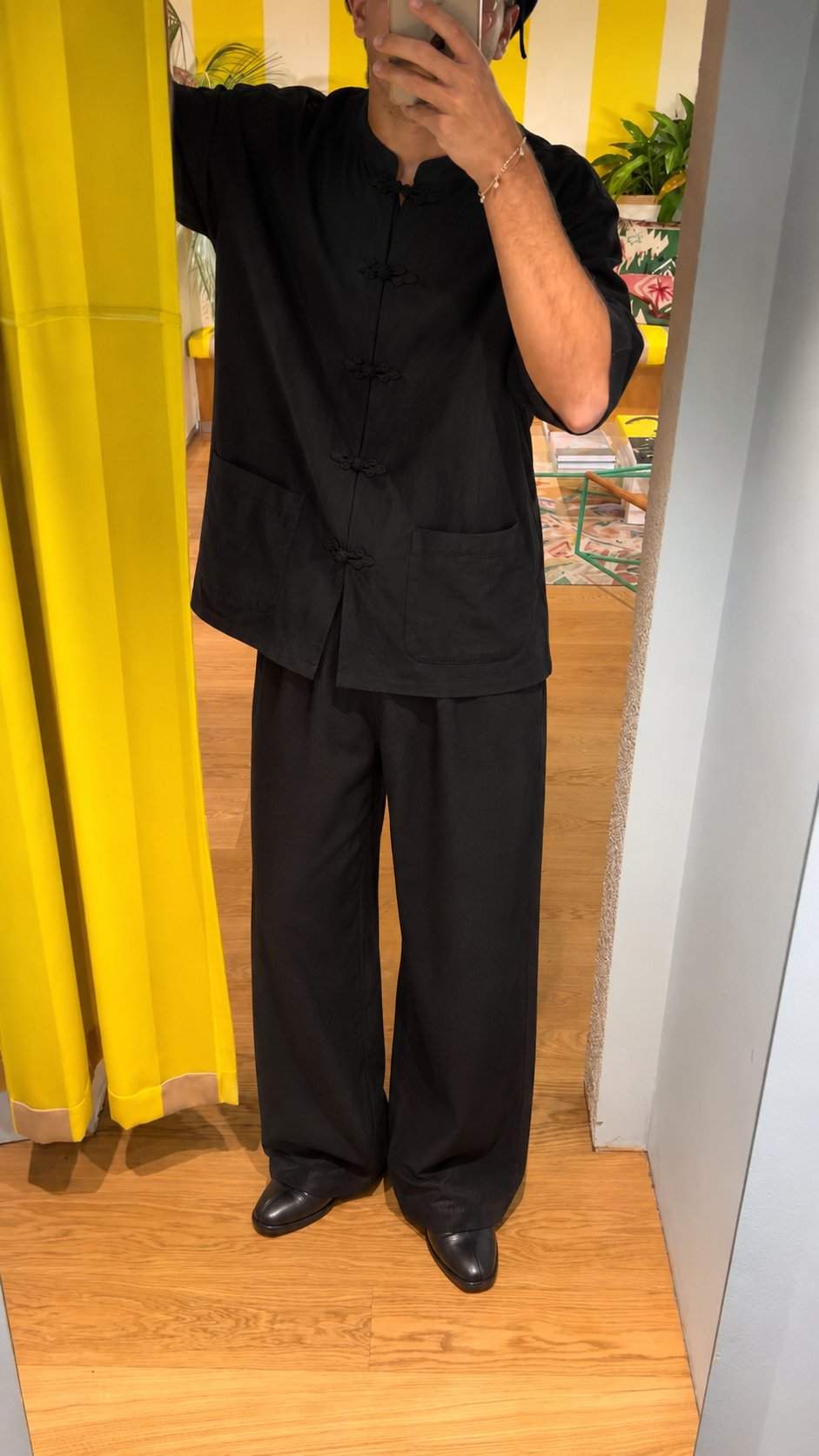 Chocolate Pinstripe Trousers