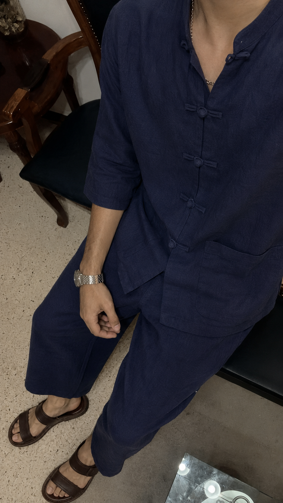Navy Tang-Inspired Co-Ord Set