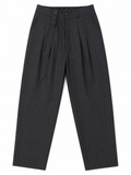 Black Pinstripe Trousers