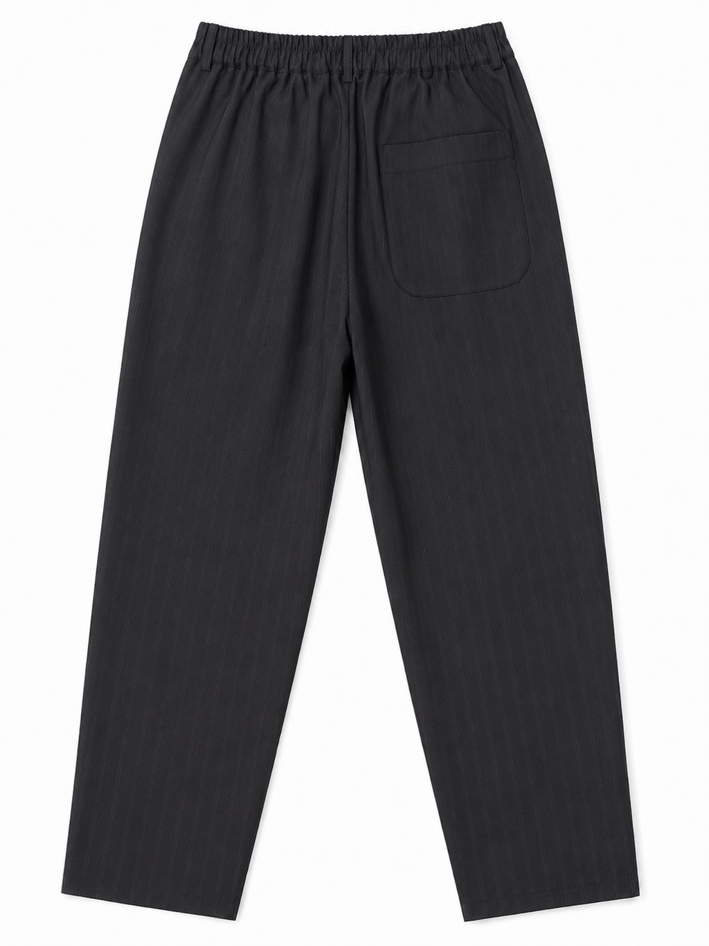 Black Pinstripe Trousers
