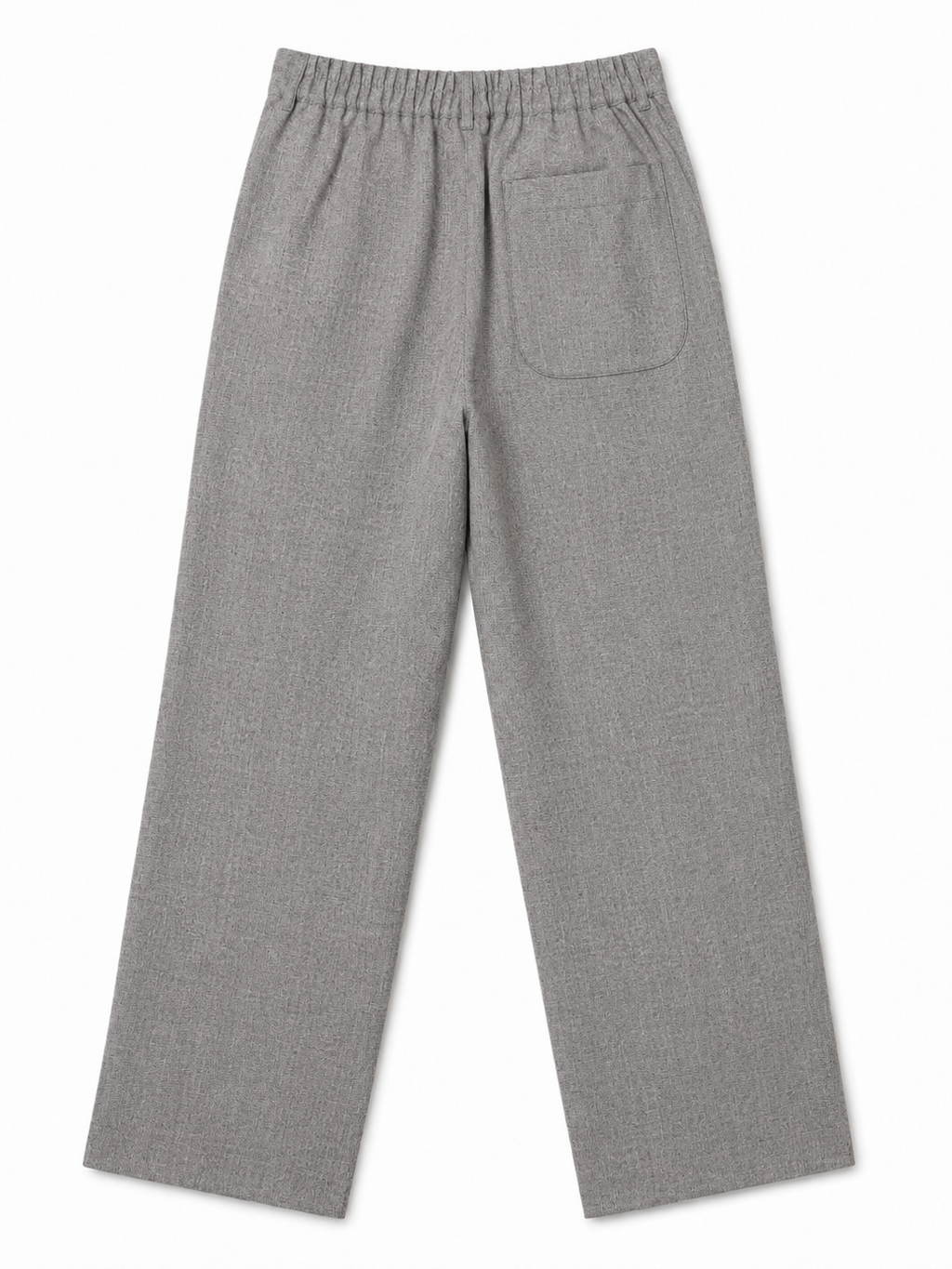 Gray Wrap-Waist Trousers