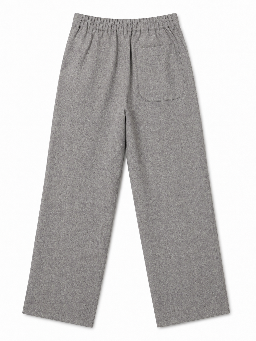 Gray Wrap-Waist Trousers