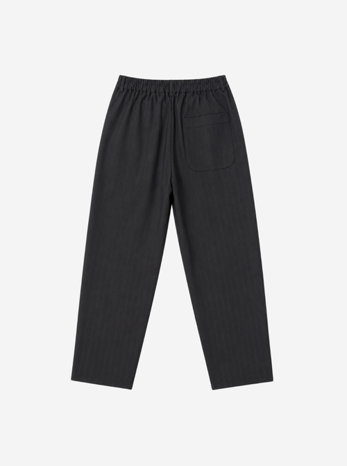 Black Pinstripe Trousers